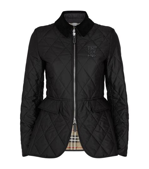 burberry equestrian quilted jacket|Burberry quilted jacket sale women.